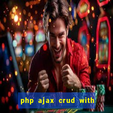 php ajax crud with datatables and bootstrap modals