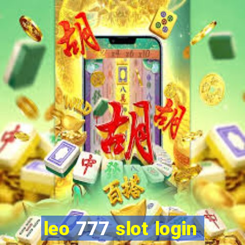 leo 777 slot login