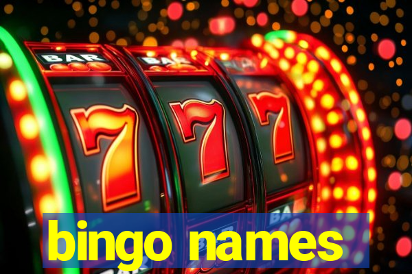 bingo names