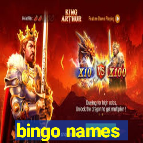 bingo names