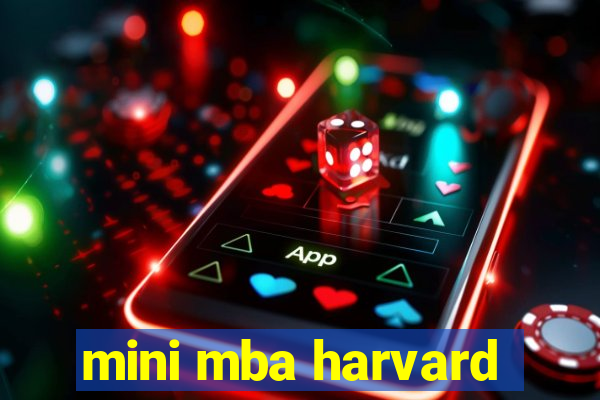 mini mba harvard