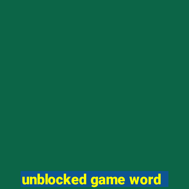 unblocked game word