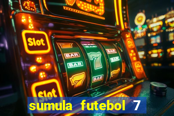 sumula futebol 7 society excel