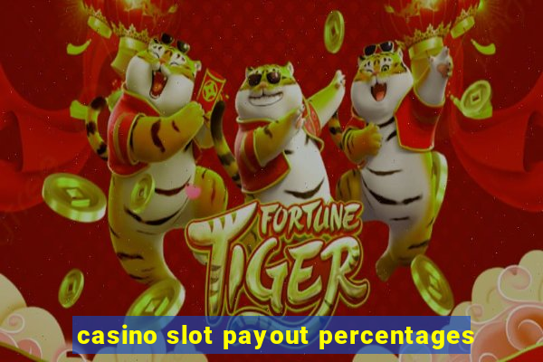 casino slot payout percentages