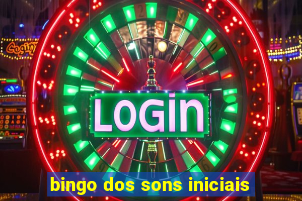 bingo dos sons iniciais