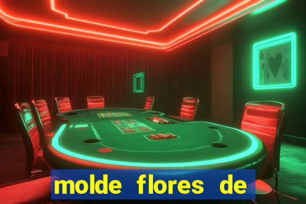 molde flores de papel para imprimir