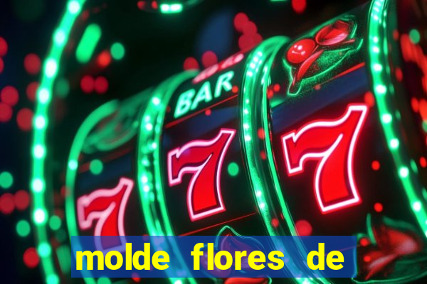 molde flores de papel para imprimir