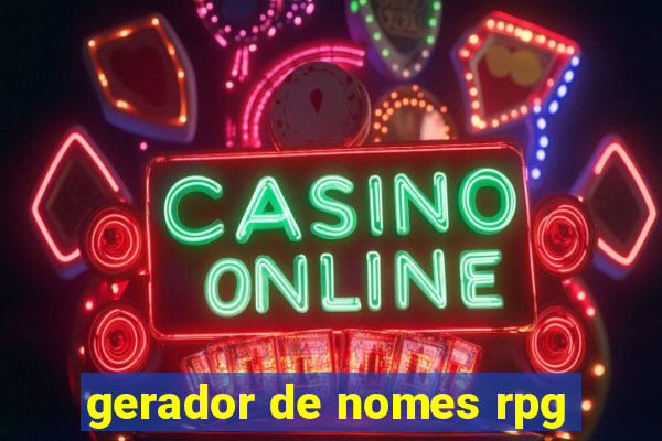 gerador de nomes rpg