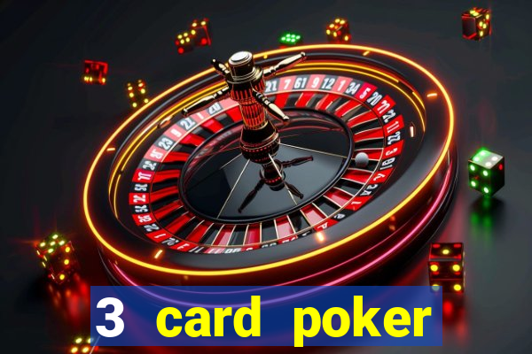 3 card poker casino game