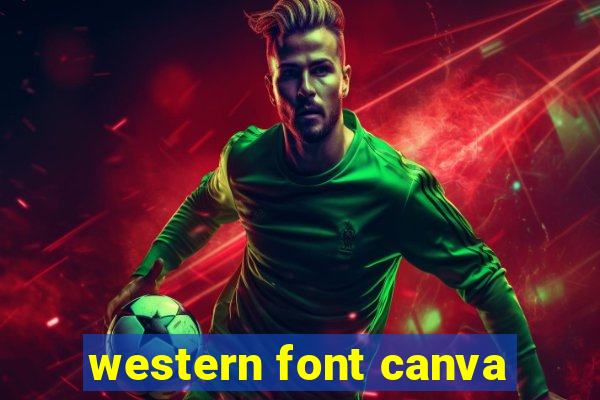 western font canva