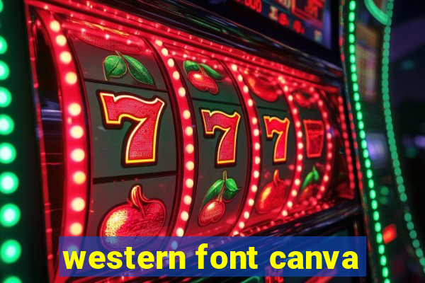 western font canva