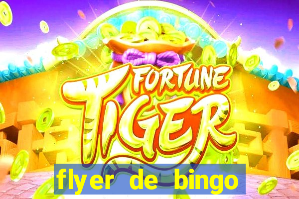 flyer de bingo para editar