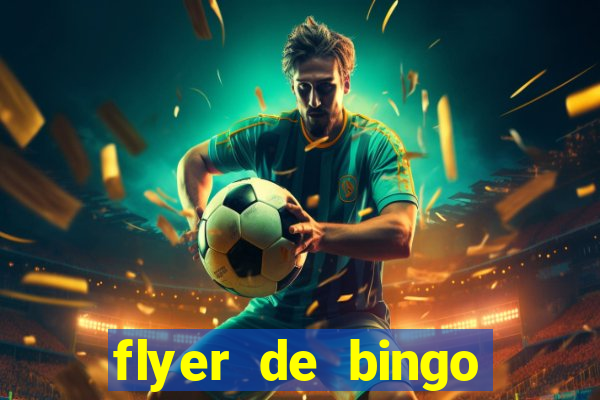 flyer de bingo para editar