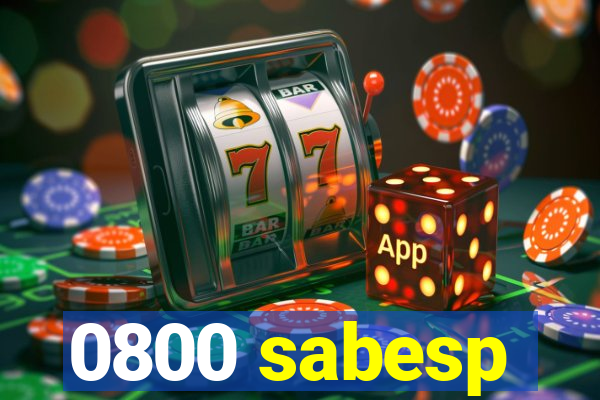 0800 sabesp