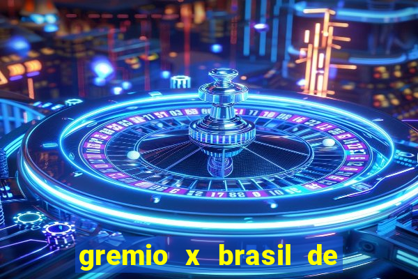 gremio x brasil de pelotas palpite