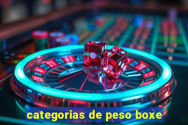 categorias de peso boxe