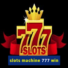 slots machine 777 win