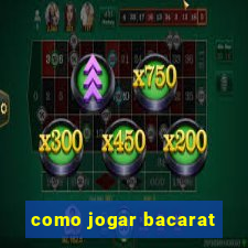 como jogar bacarat