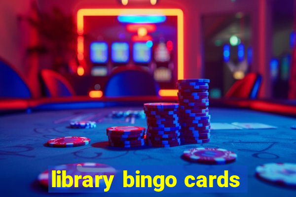 library bingo cards