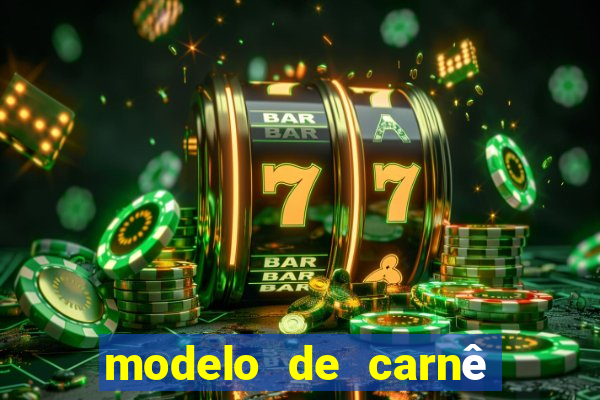 modelo de carnê de pagamento word