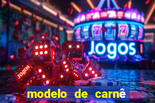 modelo de carnê de pagamento word