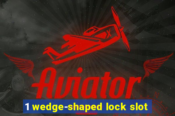 1 wedge-shaped lock slot