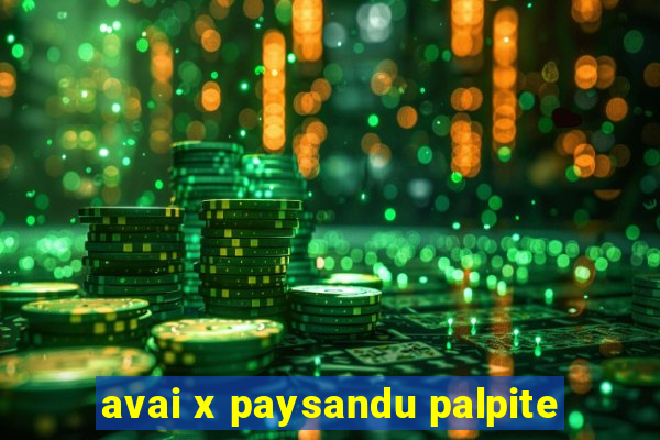 avai x paysandu palpite