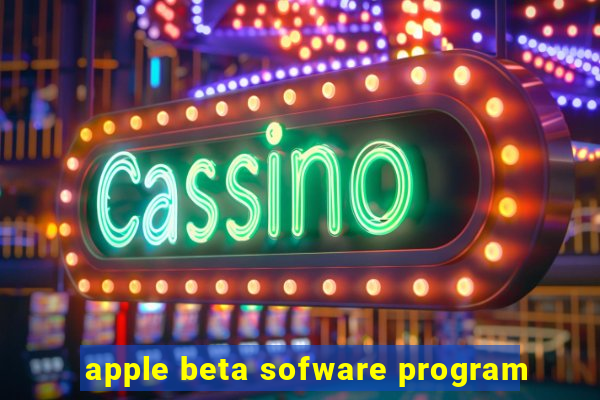 apple beta sofware program