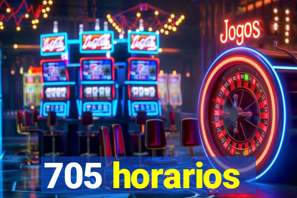 705 horarios