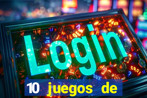 10 juegos de casino nombres