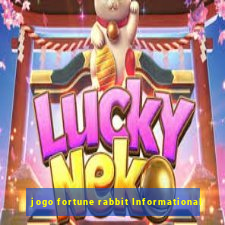 jogo fortune rabbit Informational