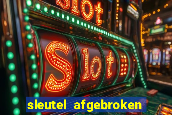 sleutel afgebroken in slot kast