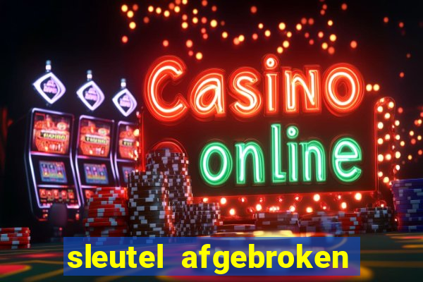 sleutel afgebroken in slot kast