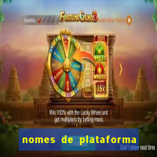 nomes de plataforma de jogos de aposta