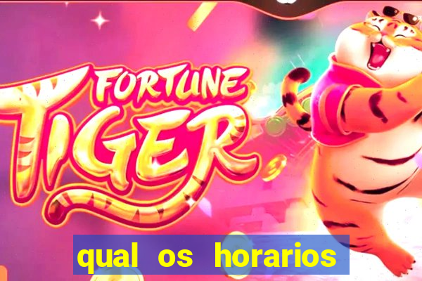 qual os horarios que o fortune tiger paga