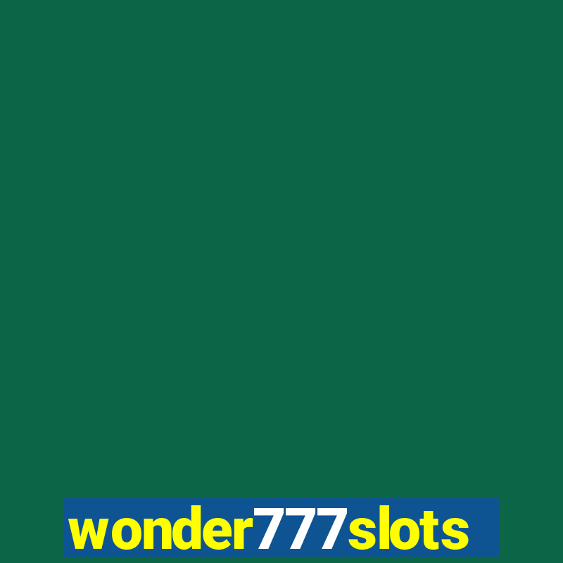 wonder777slots