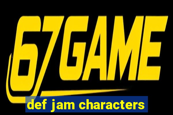 def jam characters