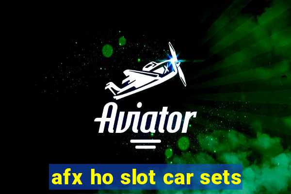 afx ho slot car sets