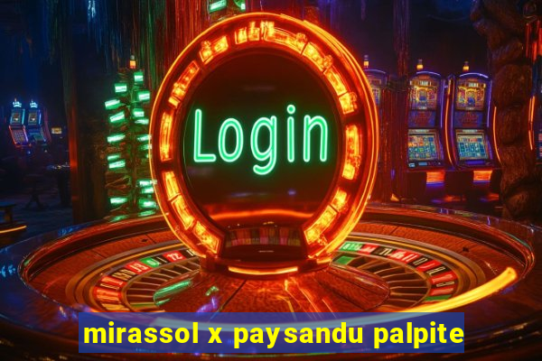 mirassol x paysandu palpite