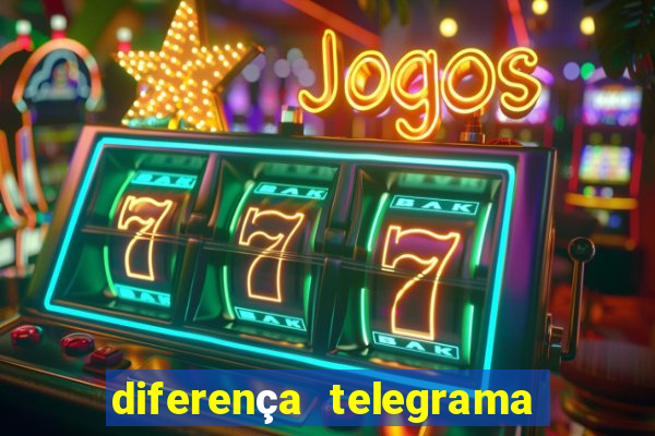 diferença telegrama e carta