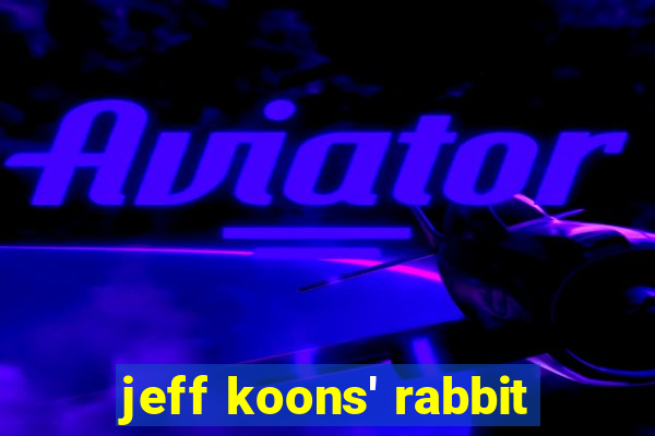 jeff koons' rabbit