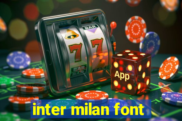 inter milan font