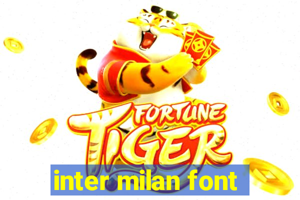 inter milan font