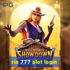 rio 777 slot login