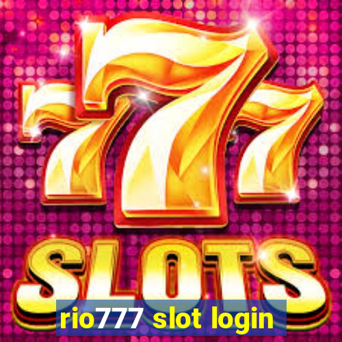 rio777 slot login