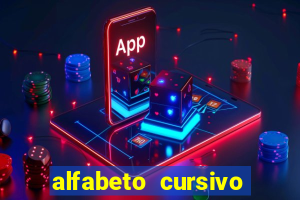 alfabeto cursivo pontilhado para imprimir pdf