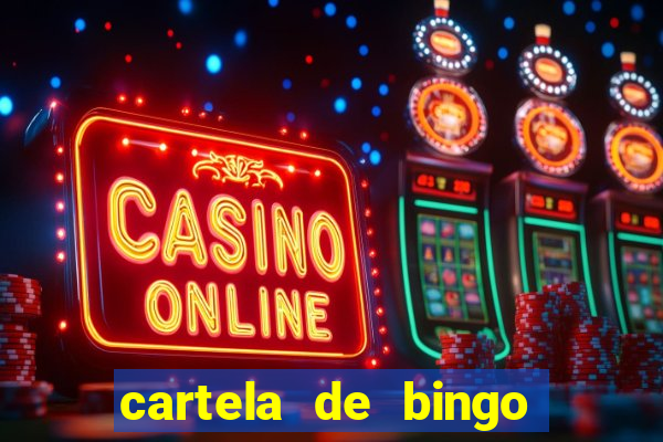 cartela de bingo de nomes para imprimir