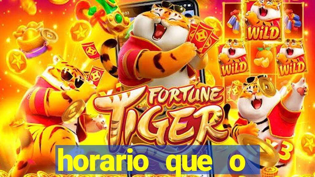 horario que o fortune mouse paga