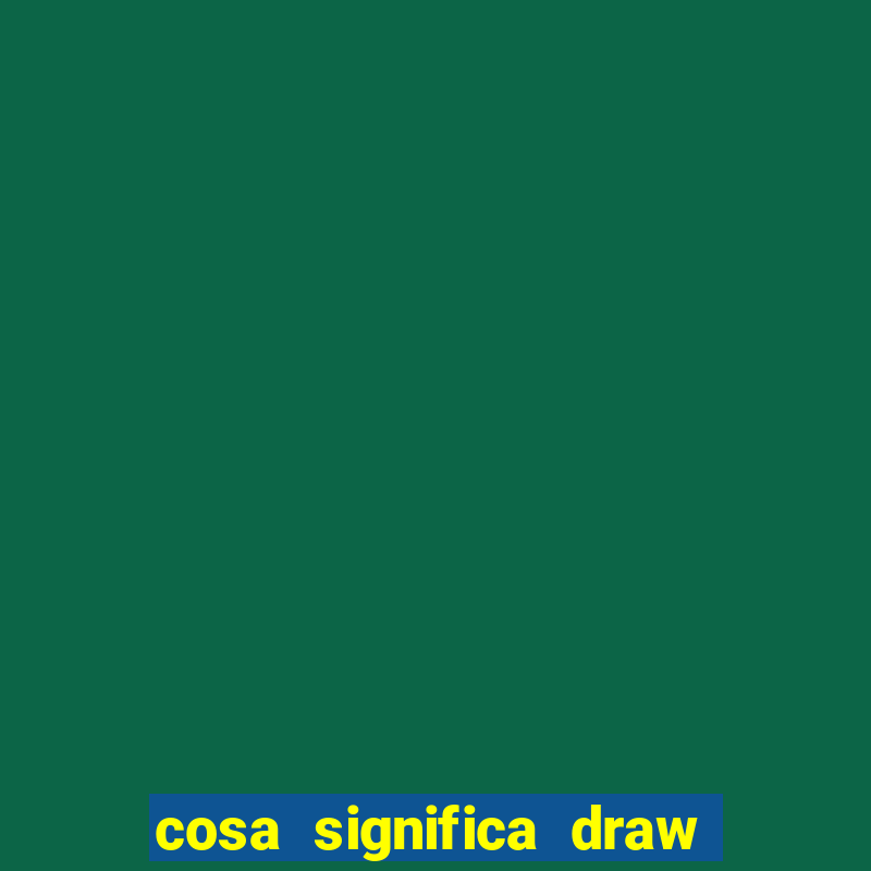 cosa significa draw no bet