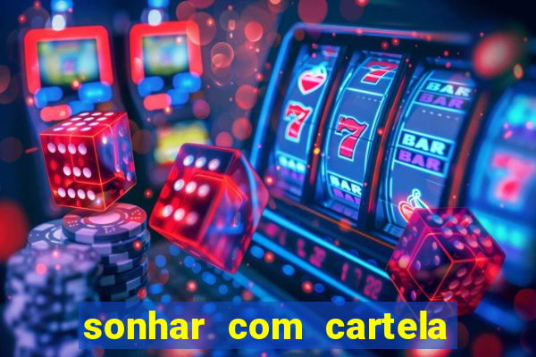 sonhar com cartela de bingo